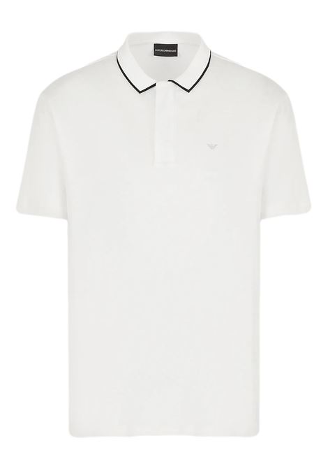Travel Essential Tencel jersey-blend polo shirt EMPORIO ARMANI | polo shirts | 3R1F66 1JUVZ0101
